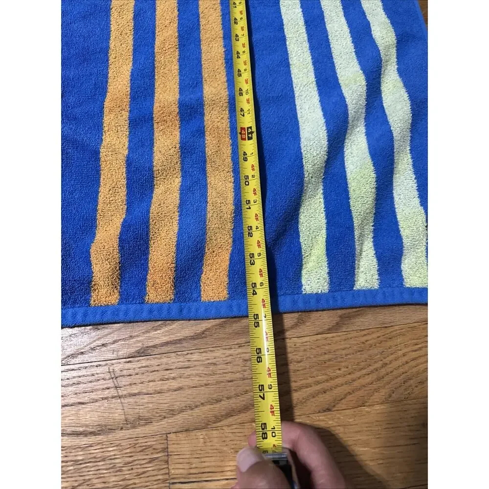 VTG Lauren Ralph Lauren Beach Pool Towel Striped Multicolor Regatta